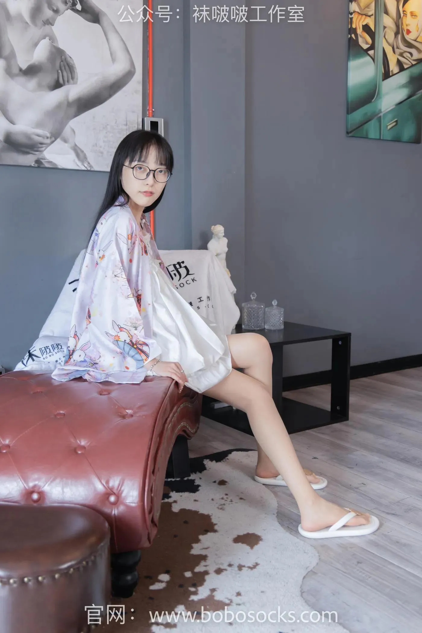 [BoBoSocks袜啵啵]NO.112 稚予-人字拖、肉丝 [140P]插图6